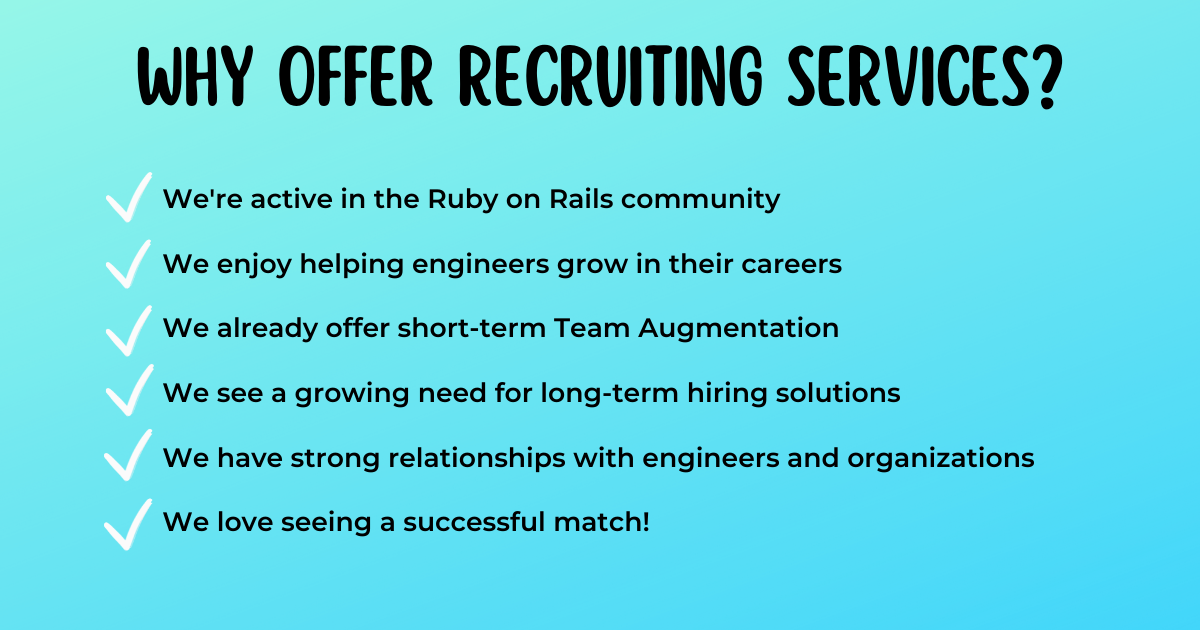 why offer recruiting services