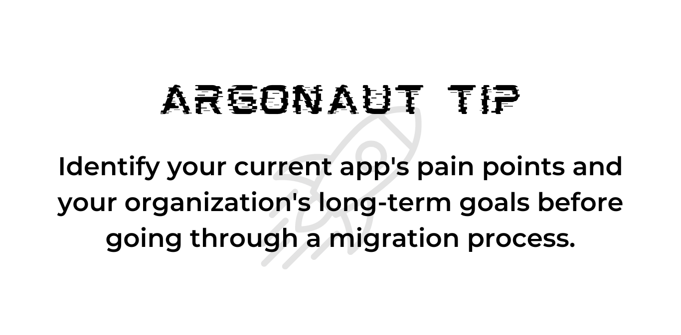 Argonaut tip image- pain points and goals