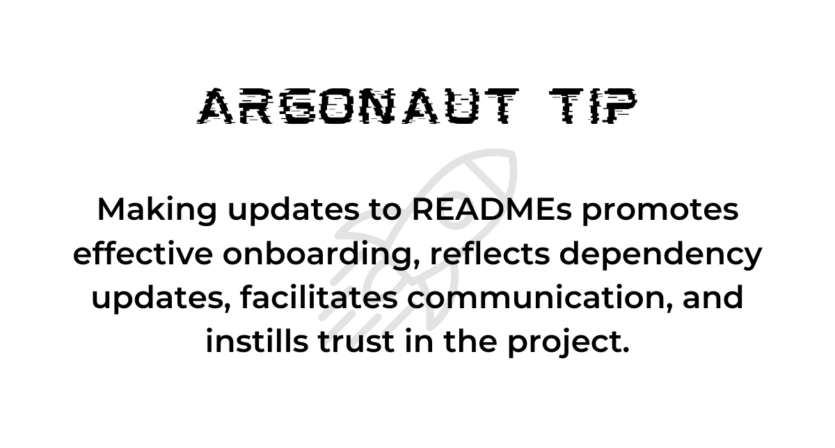 argonaut tip readme updates image