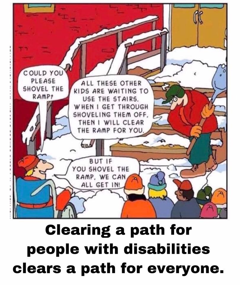 cartoon illustrating importance of accessibility