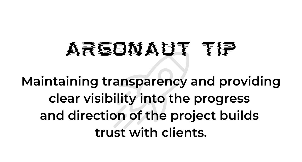 maintaining transparency argonaut tip