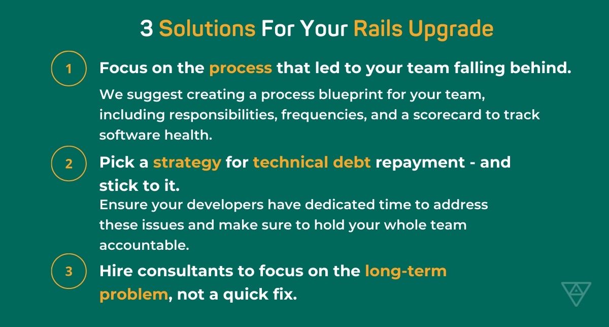 solutions for your rails upgrade