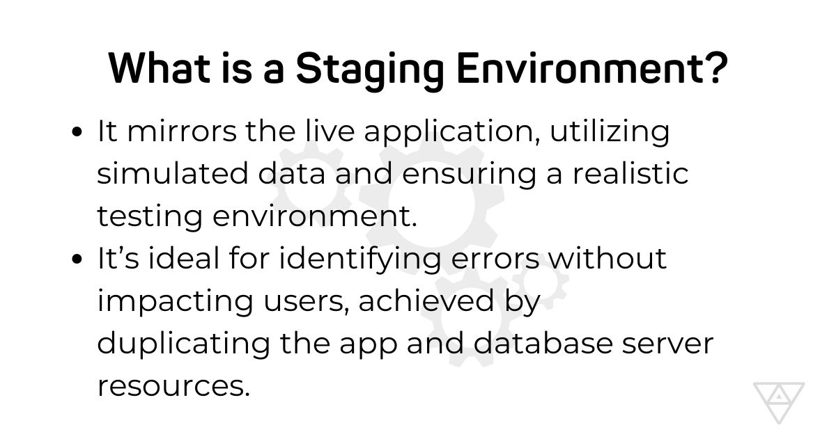 what is a staging environment
