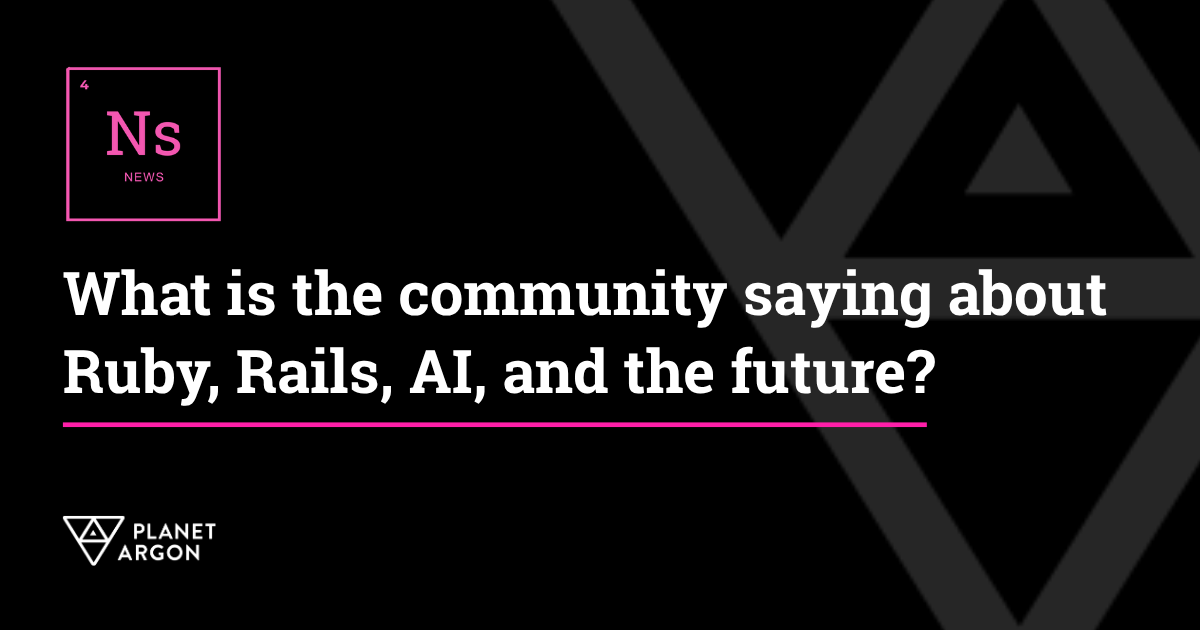 The Ruby on Rails 2026 Community Survey Results are in!