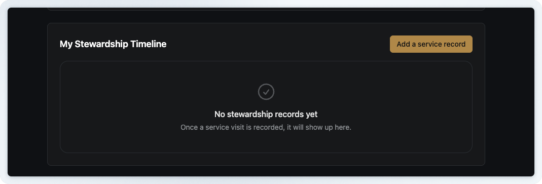 Old stewardship timeline